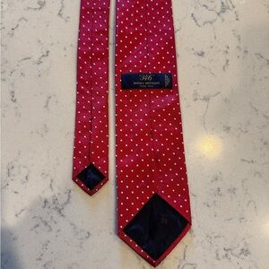 Brooks Brothers “346” Red Polka Dot Pure Silk Tie